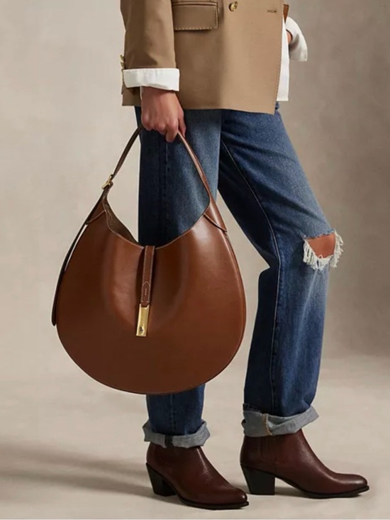 Polo Ralph Lauren Handbags - Polo Ralph Lauren Polo ID Large Shoulder Bag - Cuoio Color *Never Worn*